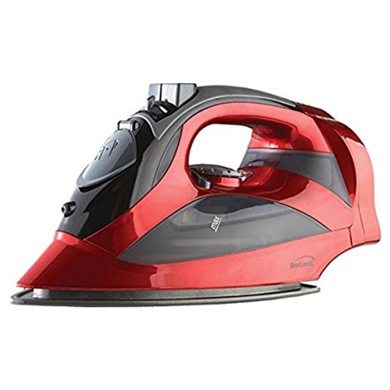 Steam Iron with Retractable Cord - (Red)