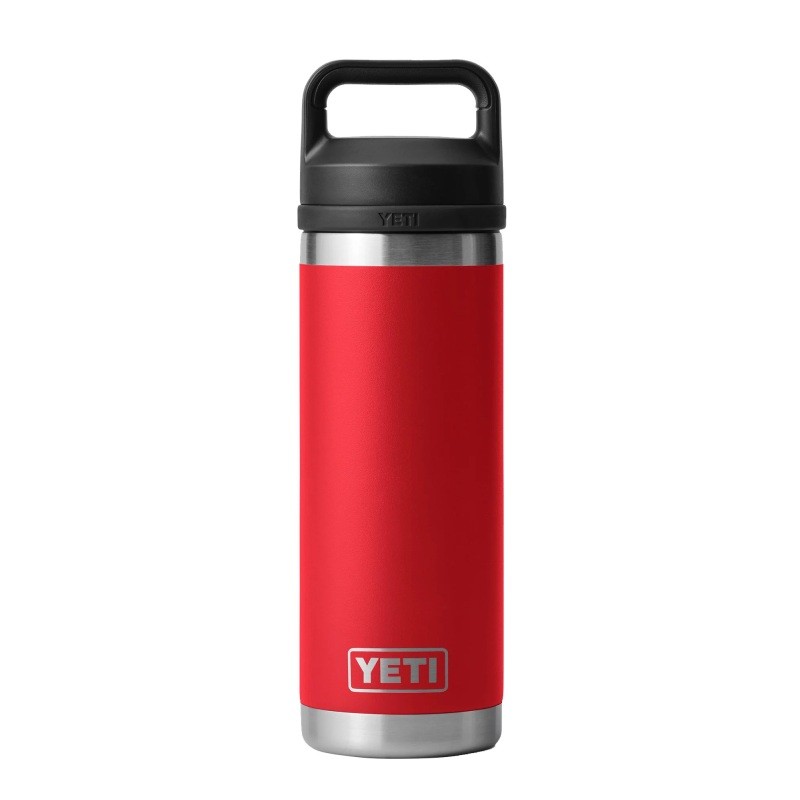 YETI Rambler 18 oz. Bottle with Chug Cap - RESCUE RED