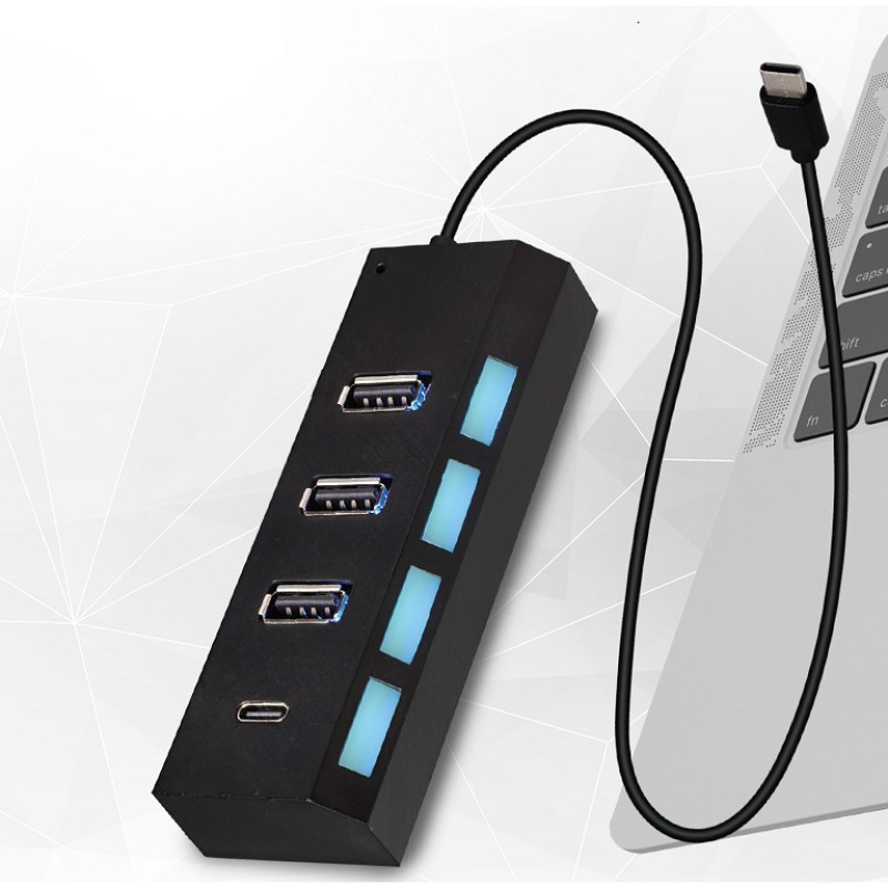 USB-C Hub 4 Port USB Adapter