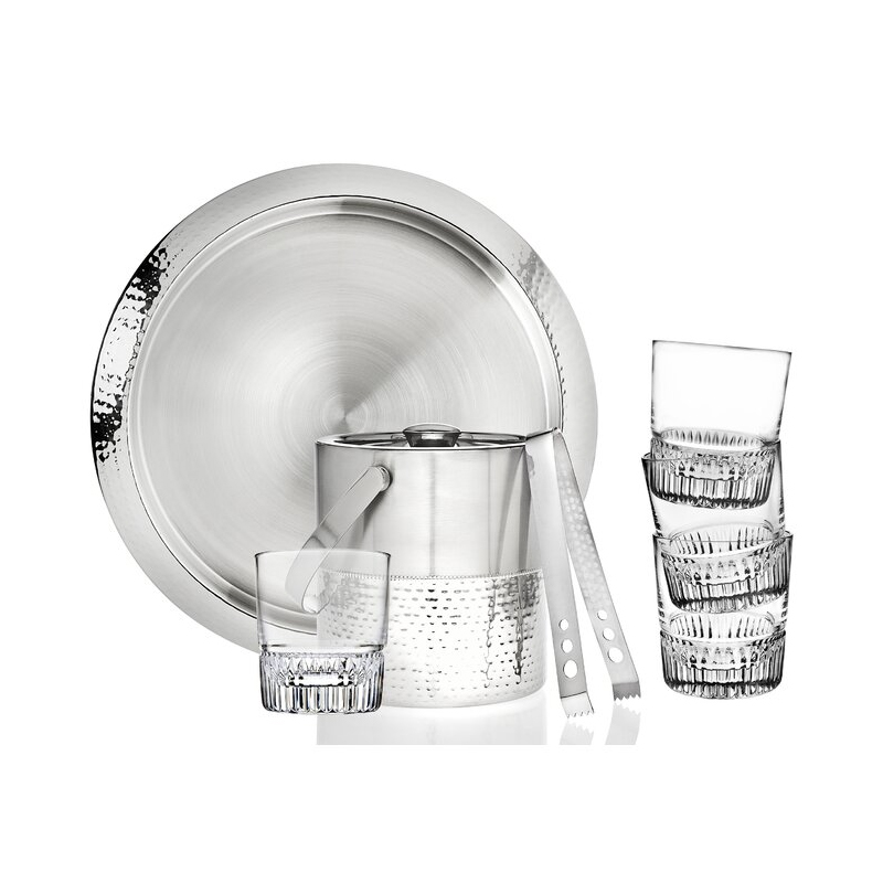 7 - Piece Hammered Bar Set