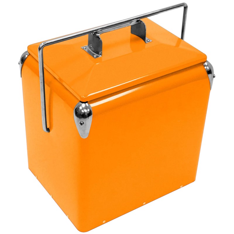 Retro Legacy Cooler with Bottle Opener - Orange