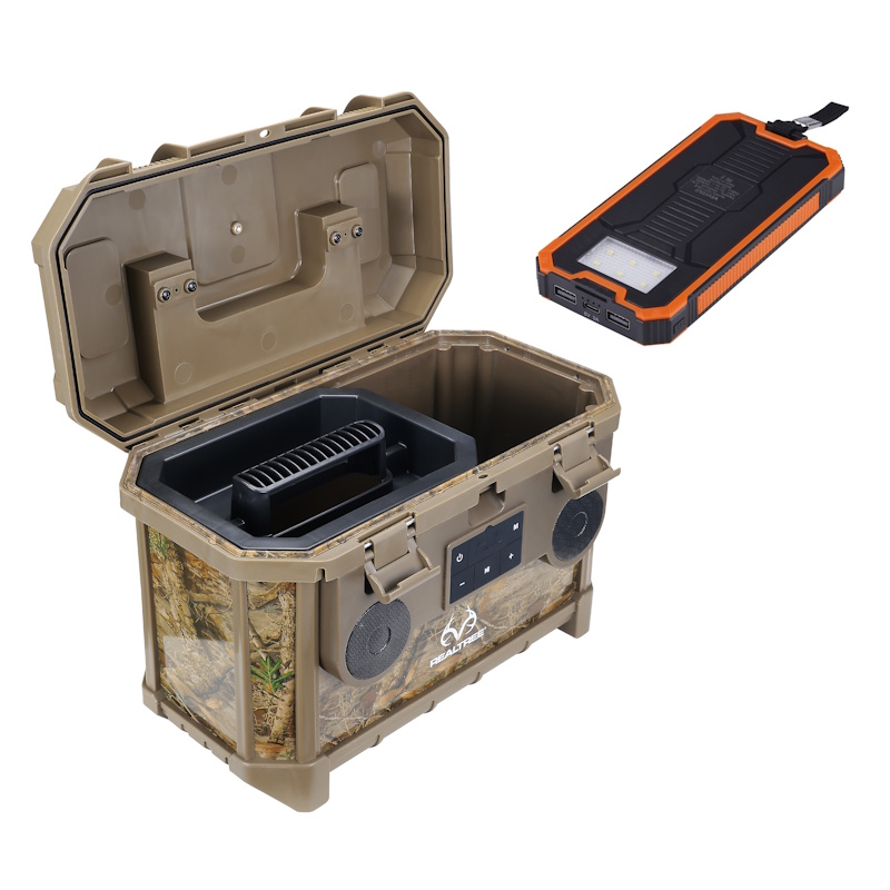 Wireless Speaker Toolbox with Powerbank Flashlight
