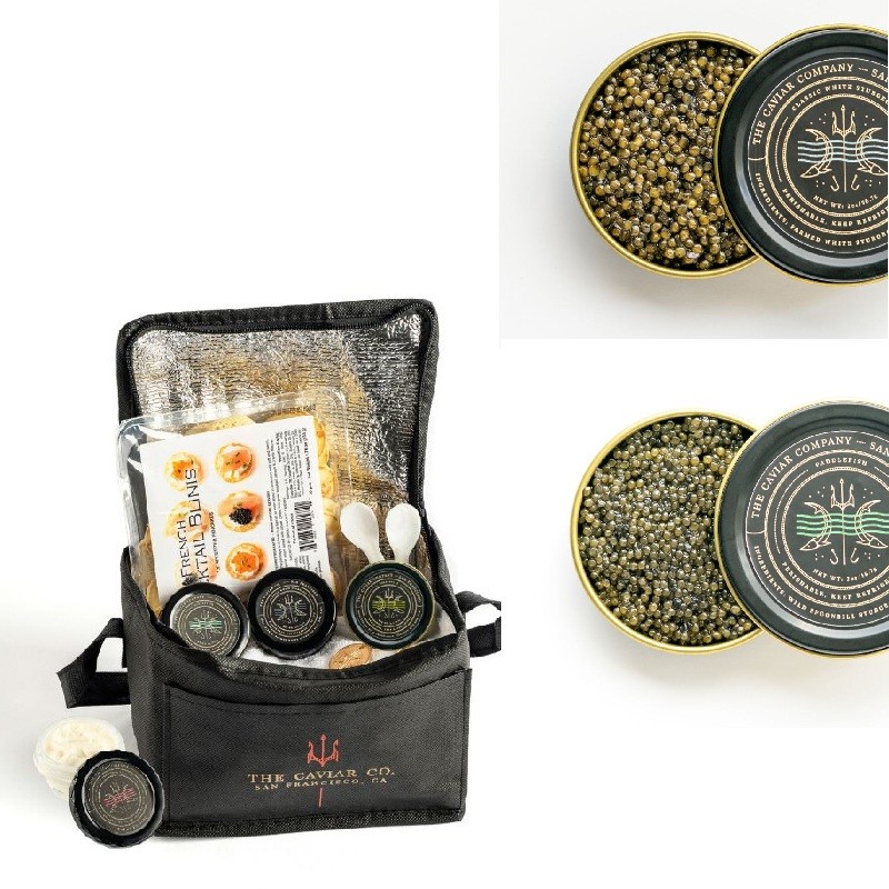 1 oz Paddlefish & 1 oz Classic White Sturgeon Caviar