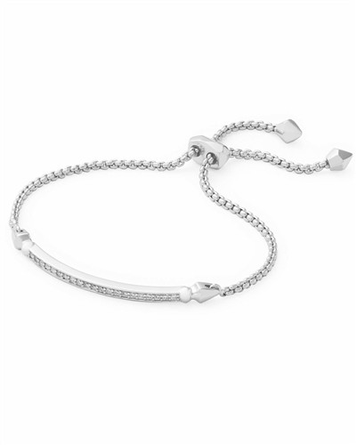 Kendra Scott Ott Adjustable Chain Bracelet in Silver