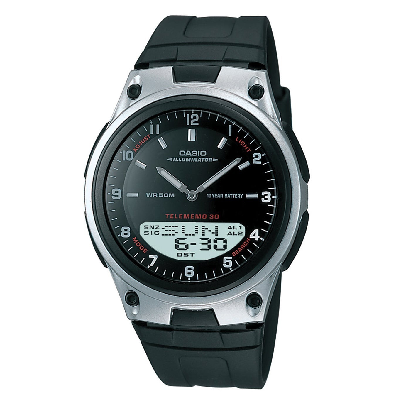 Unisex Sports Analog/Digital Watch Black Dial