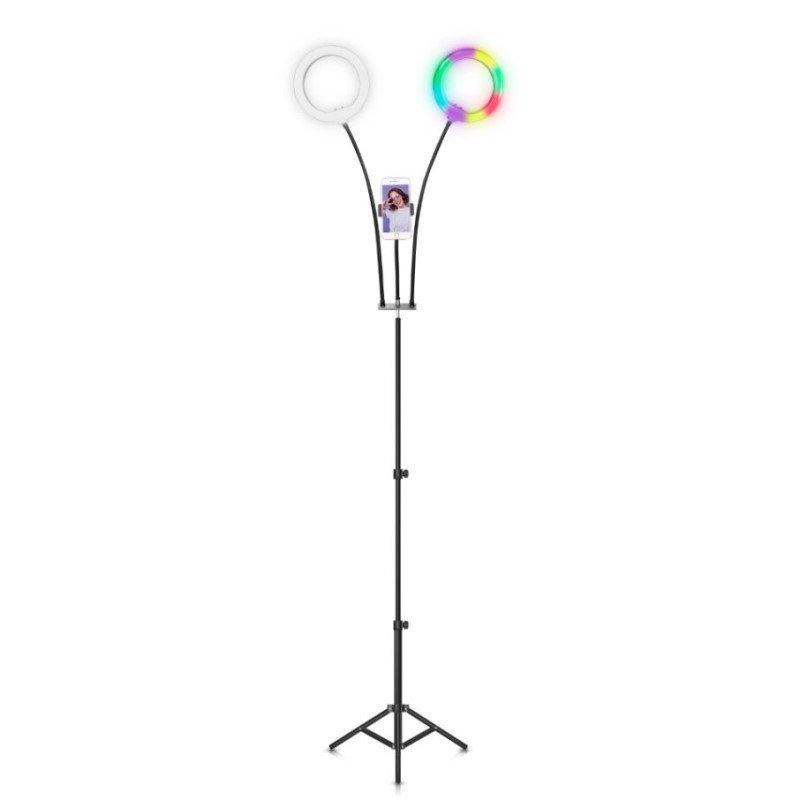 PRO Live Stream Selfie Ring Light with Floor Stand