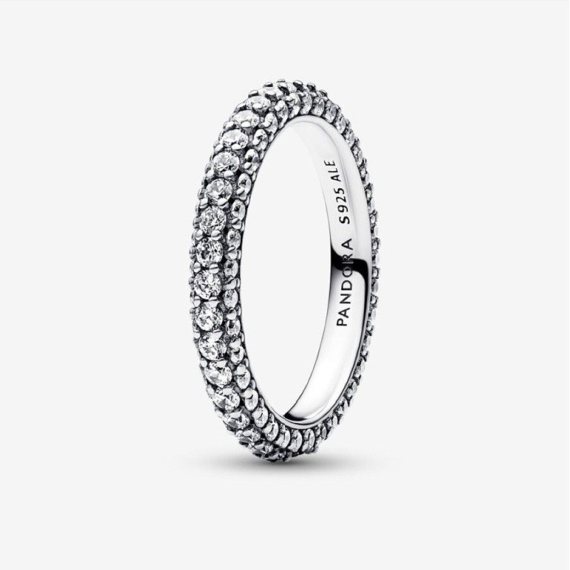 Timeless Pave Single-row Ring, Size 8.5