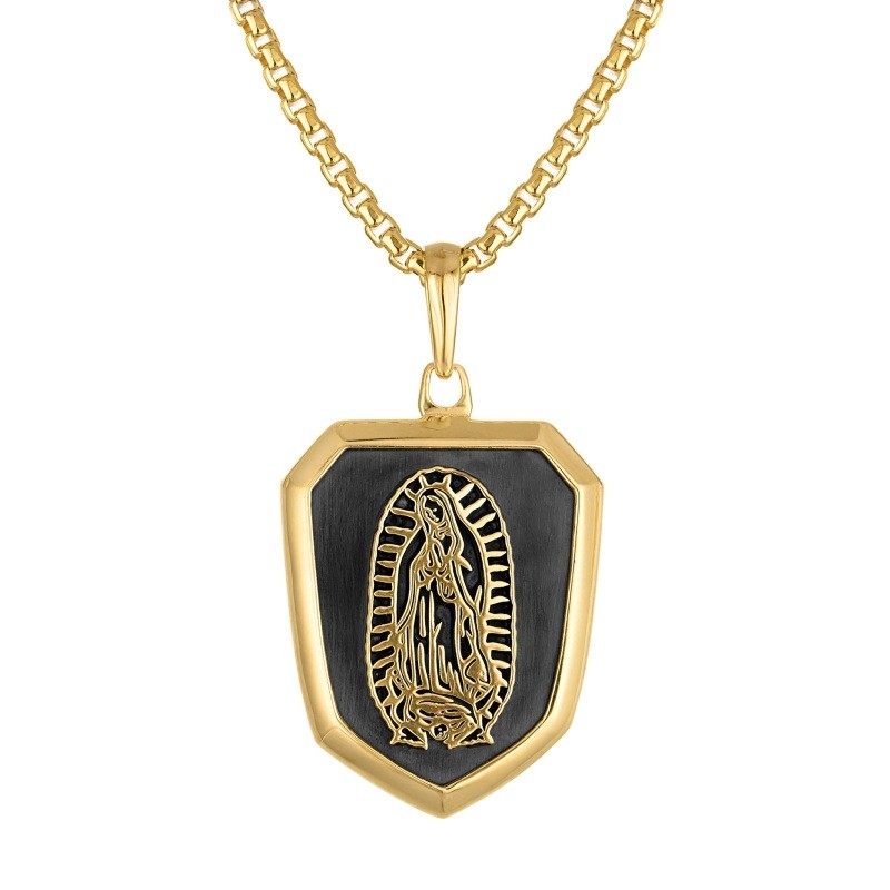 14K Yellow Gold Plated Sterling Silver Guadaloupe pendant