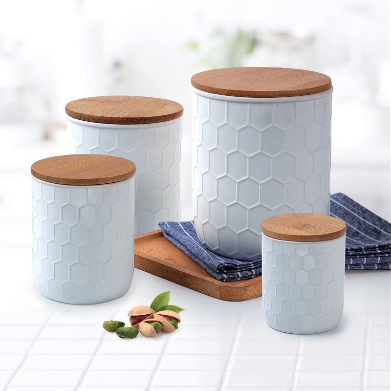 4 - Piece Ceramic Canister Set