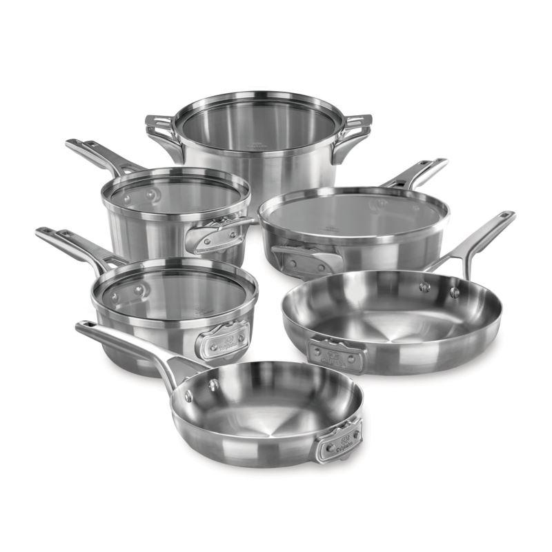 Premier Space Saving Stainless Steel Cookware - (10 Piece)