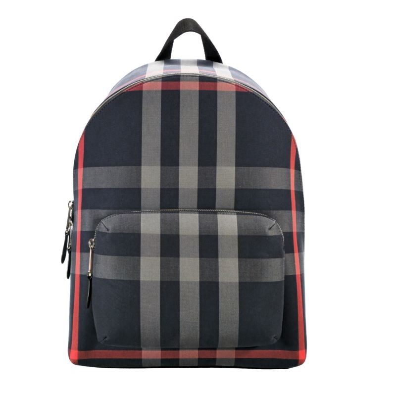 House Check Jeff Canvas Backback Navy