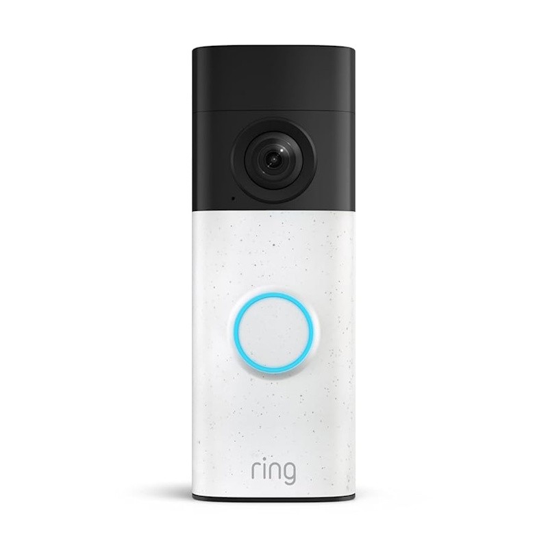 White Battery Doorbell with Two-Way Talk