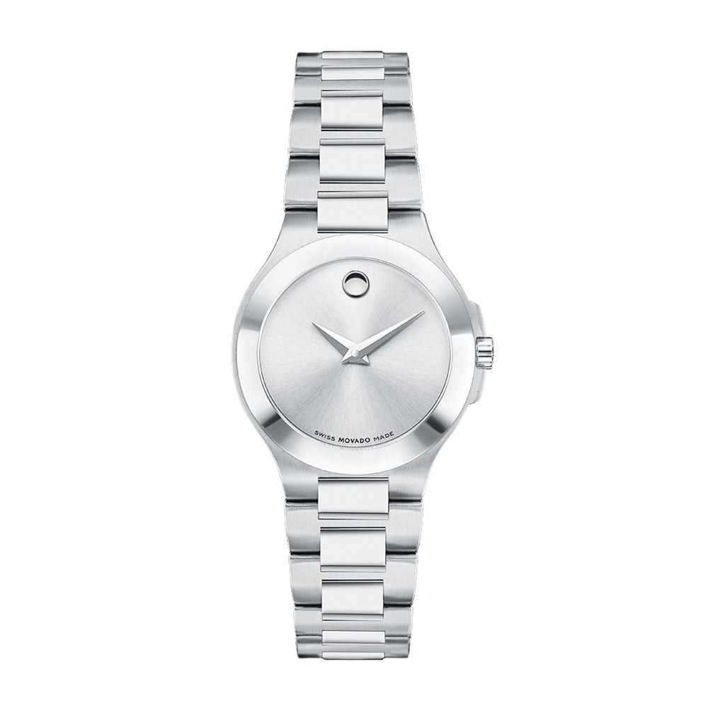 Ladies Corporate Exclusive Silver-Tone Stainless Steel Watch Silver Dial