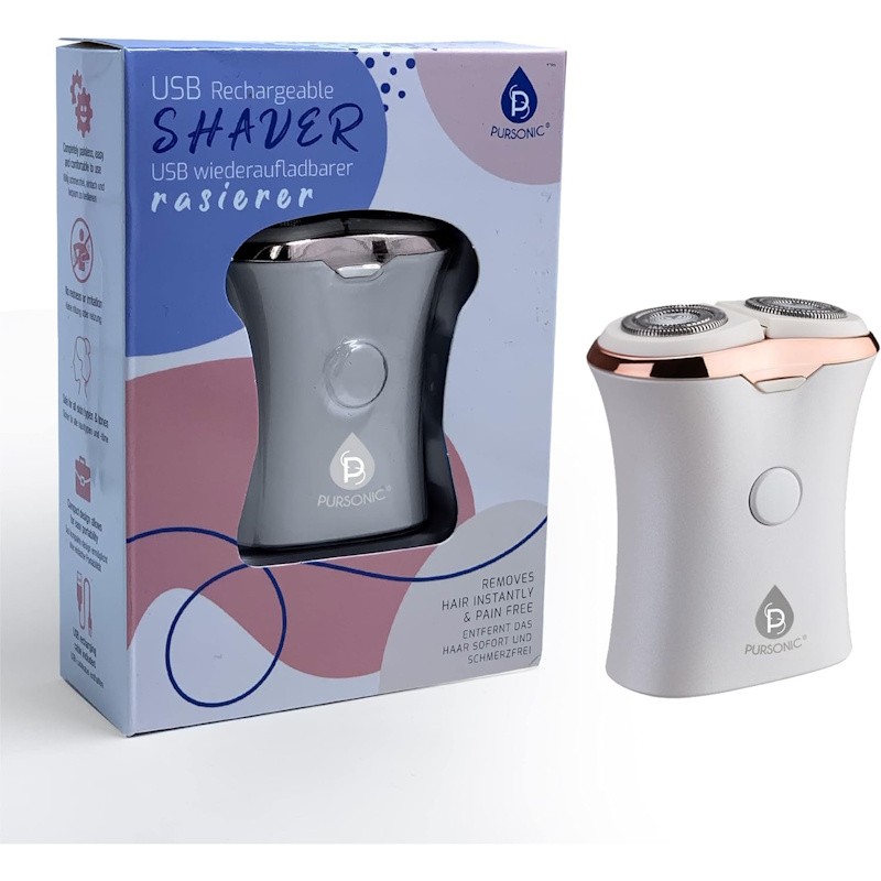 Rechargeable USB Ladies Shaver - White