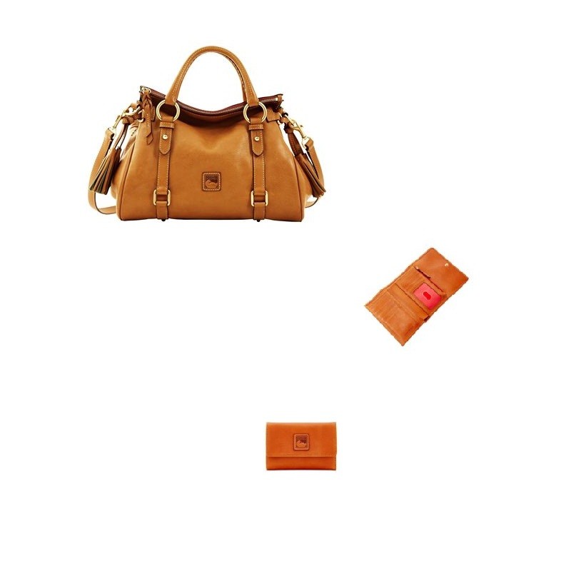 Florentine Satchel + Flap Wallet