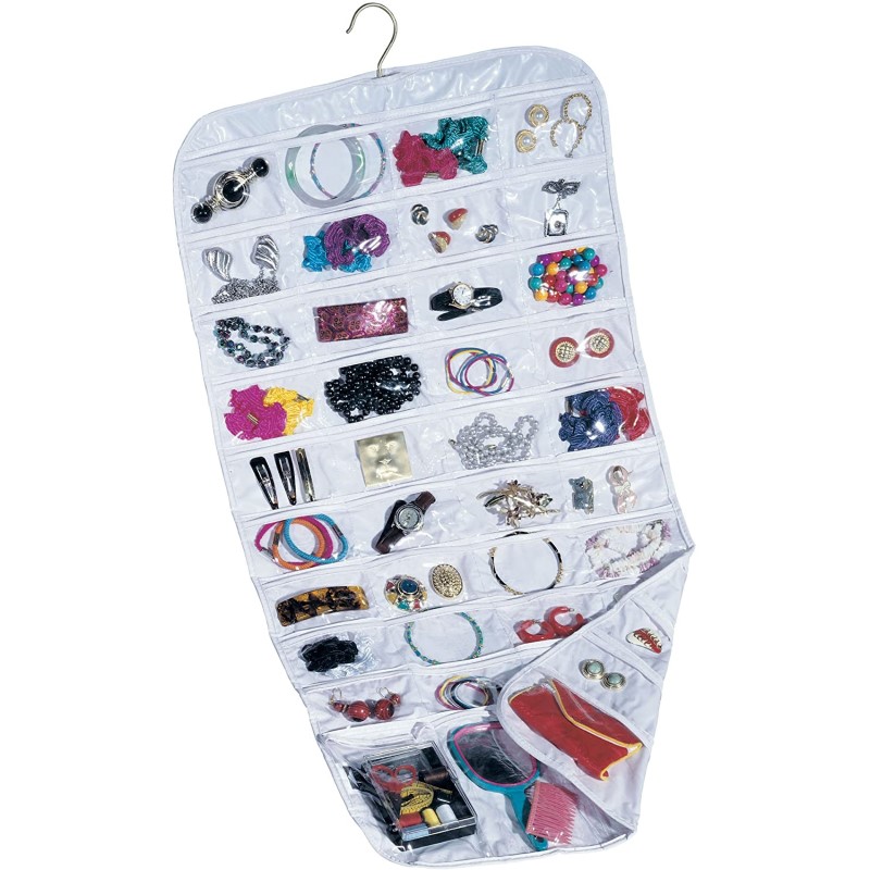 Hanging Jewelry Organizer Ultra - (80 Pockets)