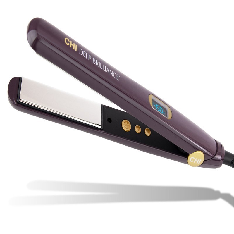 Deep Brilliance 1" Flat Iron with Black-Titanium Plates
