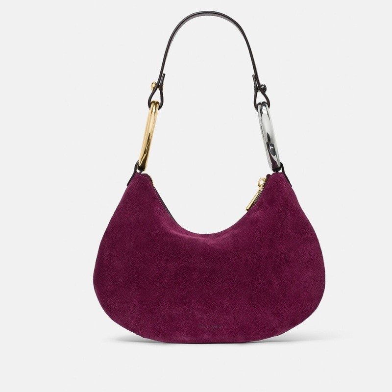 The Suede Bangle Bag - Purple Agate