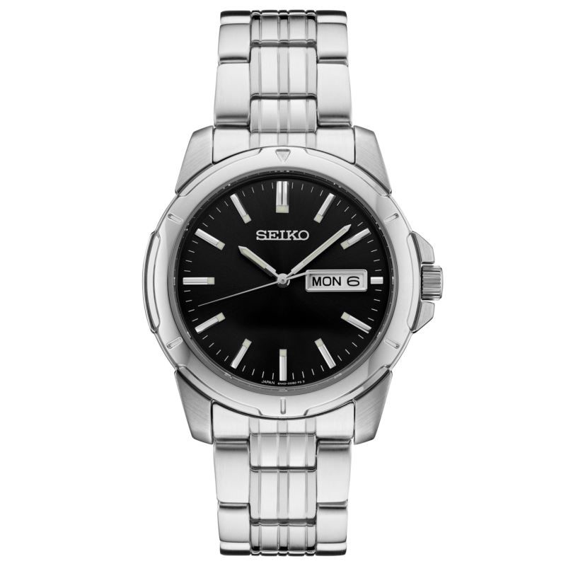 Essential Stainless-Steel Watch - (Black Dial)