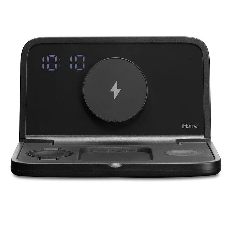 Travel Clock with Wireless Charging Station