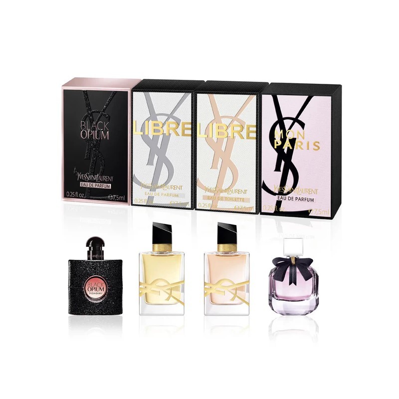 YSL Miniature (W) 4Pcs 7.5Ml Set: Mon Paris EDP2x/Lumiere/Intensement EDP