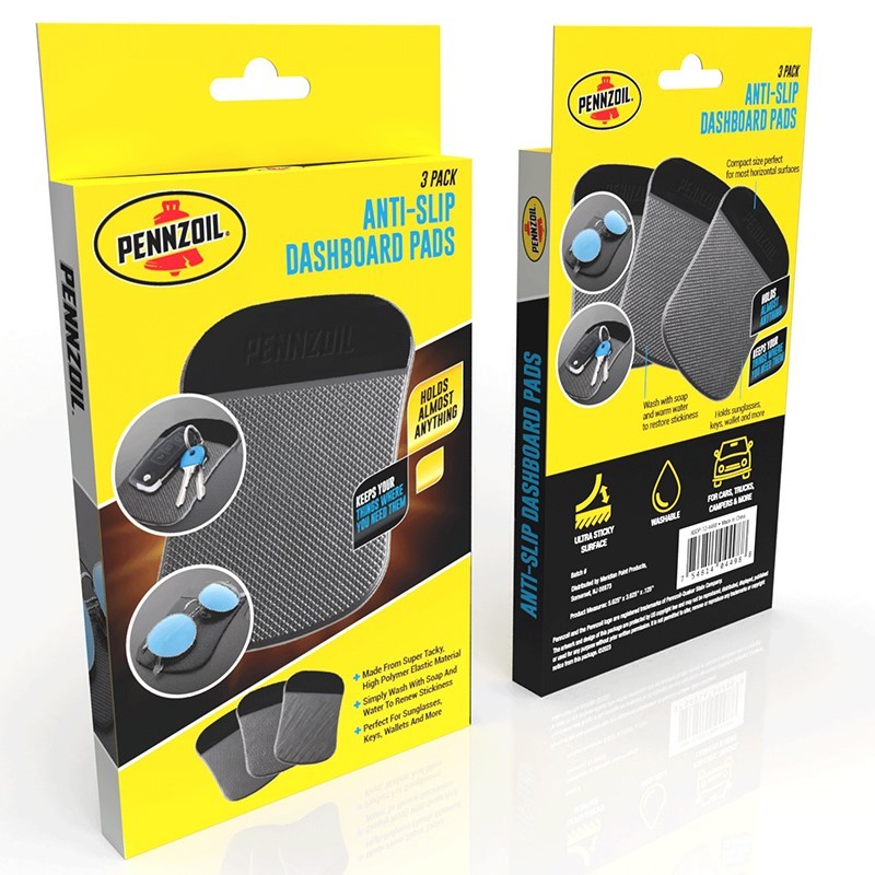 Anti-Slip Dash Pads - (Set of 3)