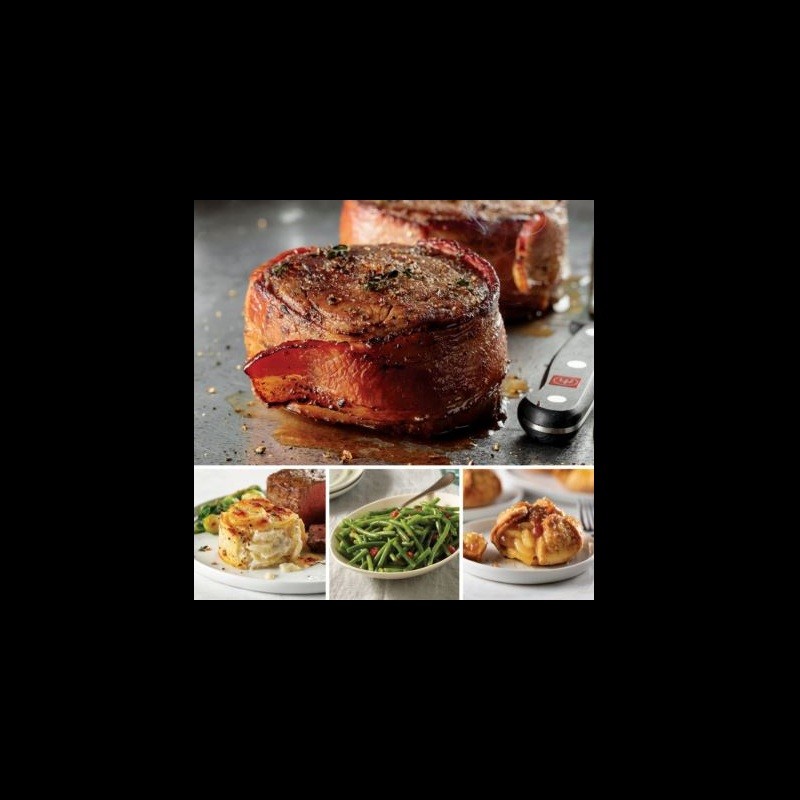 Bacon-Wrapped Filet Dinner for 4