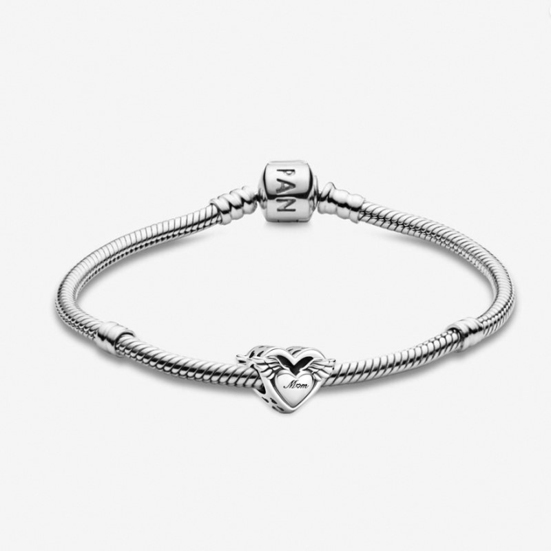 Angel Wing Mom Bracelet - (Size 7.5)