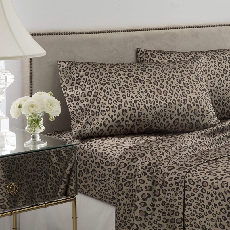 Satin Leopard Pillowcase Pair