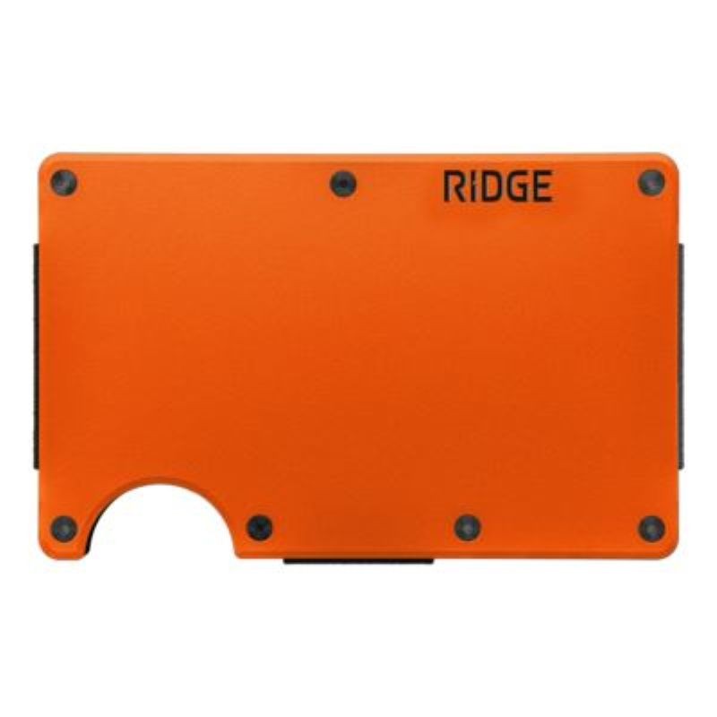 Aluminum Wallet - Basecamp Orange - Cash Strap
