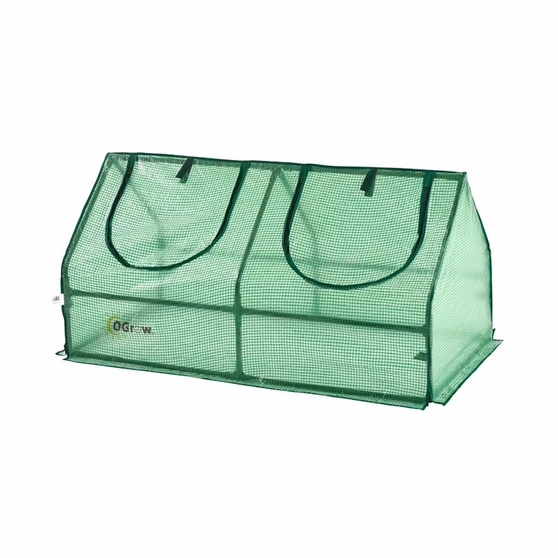 Plexalife Compact Outdoor Seed Starter Greenhouse Cloche with Protection Cover