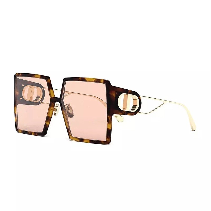 Square Full Rim, Blonde Havana Frame and Violet Lens
