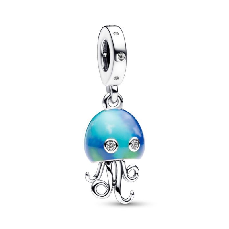 Color-changing Jellyfish Dangle Charm Turquoise