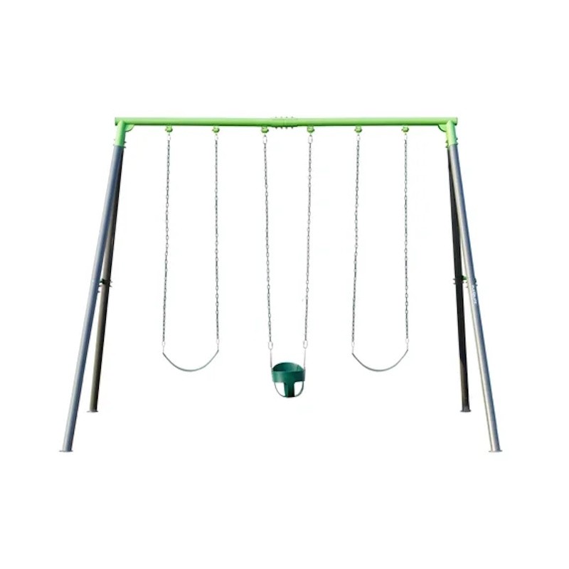 Plexalife 9 FT Heavy Duty Metal Swing Set for Kids & Adults