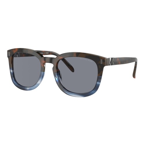 Michael Kors Grand Teton Sunglasses Blue Brown Block Tortoise/Blue Solid, Size 54 frame