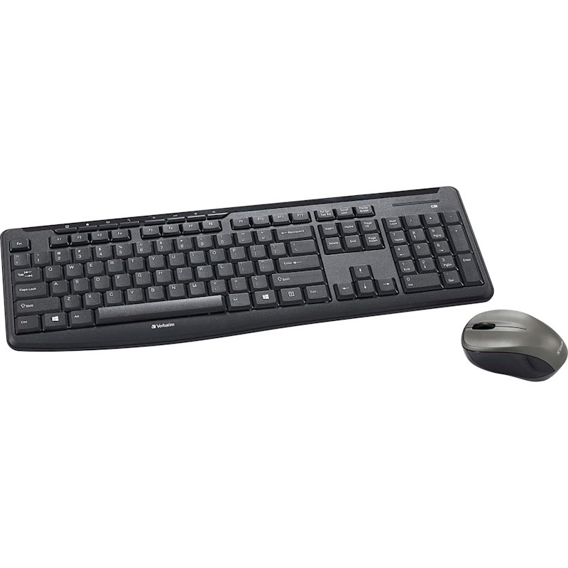 Black Silent Wireless Mouse and Keyboard