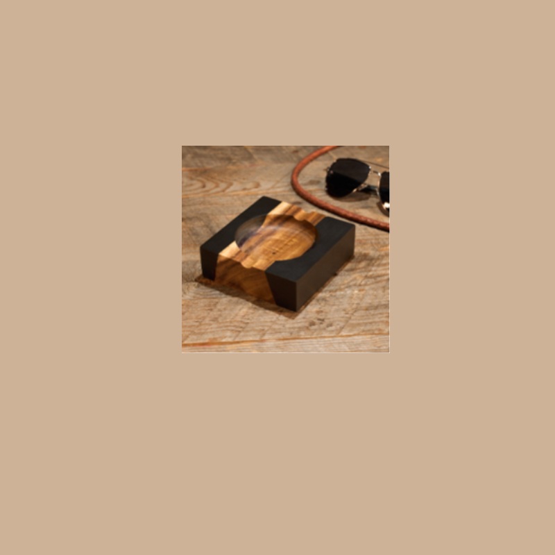 Wood and Resin Ashtray