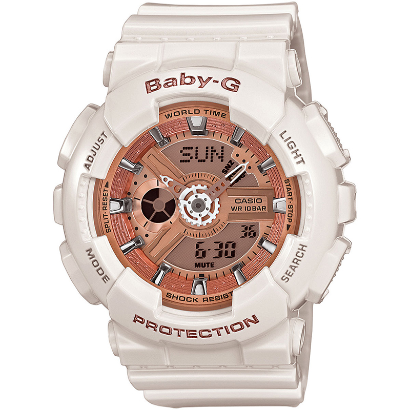 Baby G White Resin Ladies Watch
