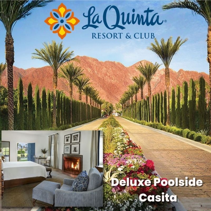 Greater Palm Springs California 4 Night Stay - Deluxe Poolside Casita Plus 1000 Dollar Resort Credit