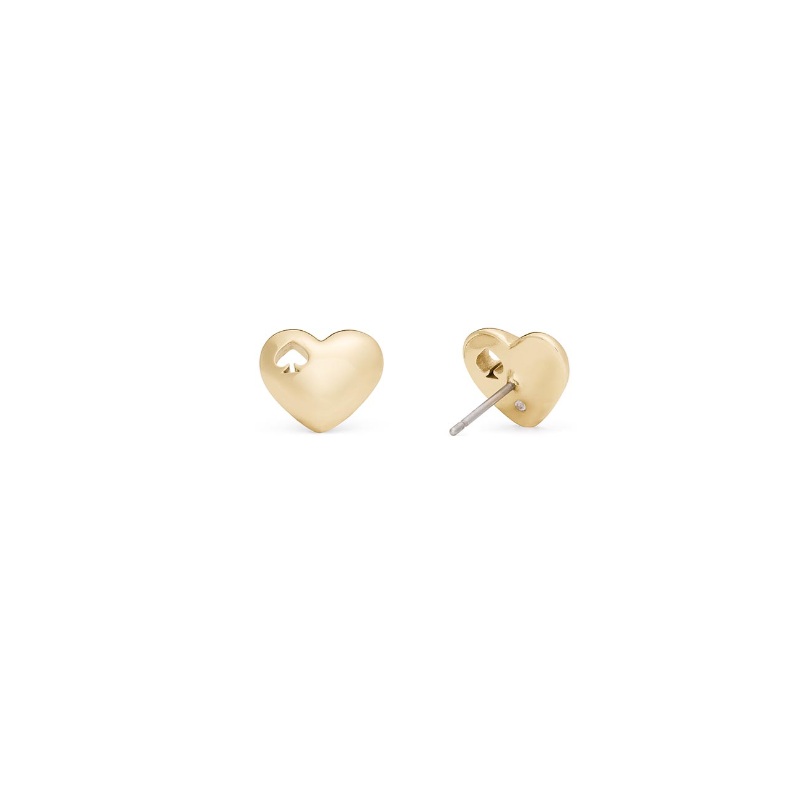 Heart Spade studs Gold