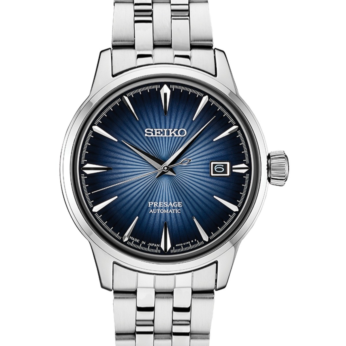 Presage 23 Jewel Automatic Blue Dial 50M Water Resistance Watch with Date