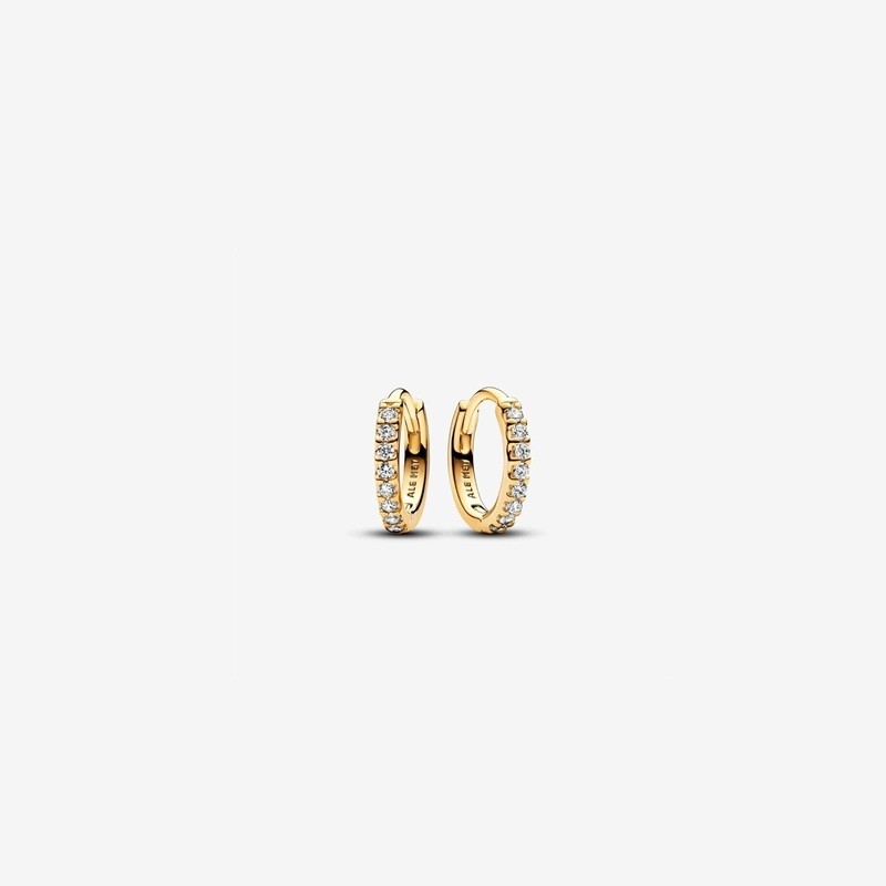 Sparkling Huggie Hoop Earrings