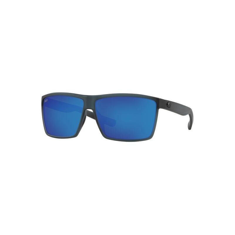 Rincon Matte Smoke Crystal Sunglasses w/ Polarized 580P Blue Mirror Lens