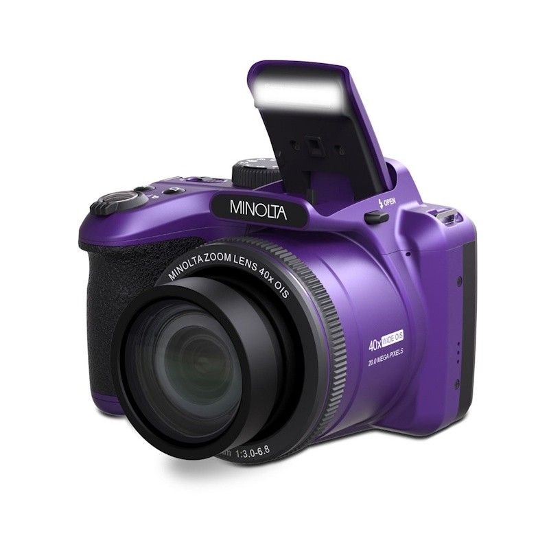 20MP FHD 40X Optical Zoom Bridge Camera - (Purple)
