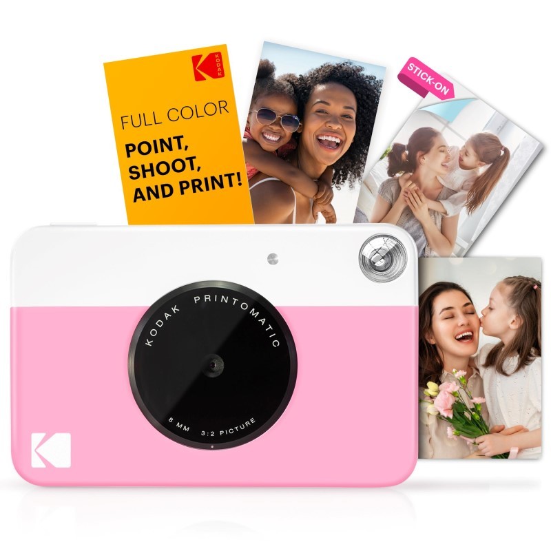Printomatic Instant Print Camera - Prints on Zink 2x3" Photo Paper - Pink