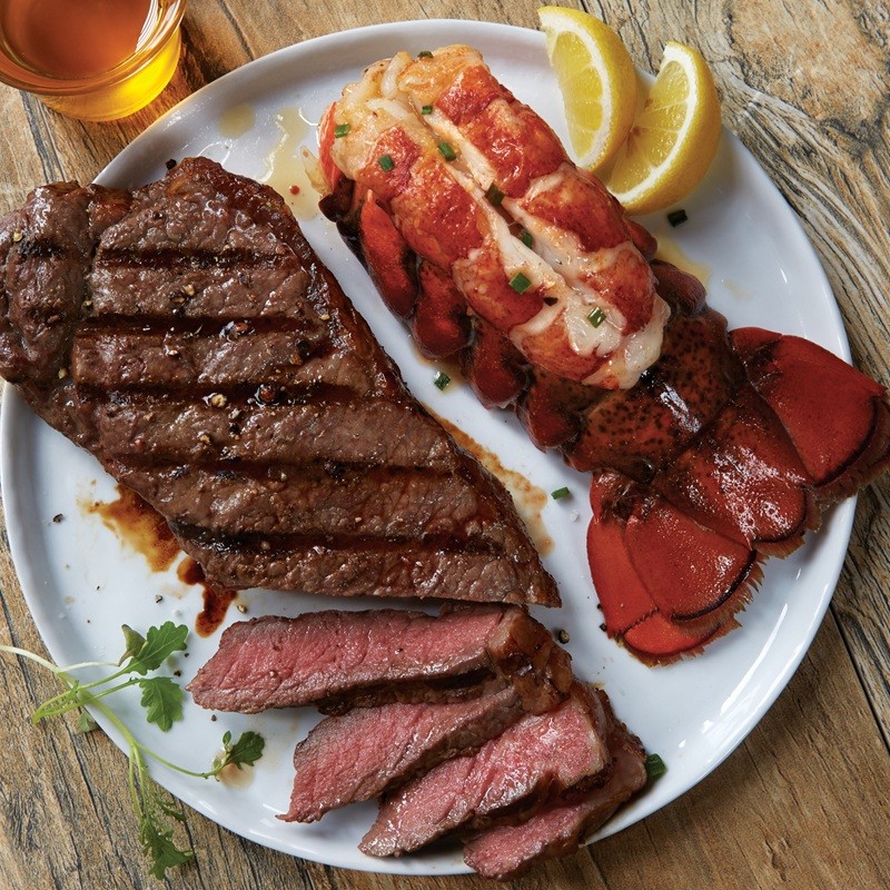 Kansas City Strips & North Atlantic Lobster Tails