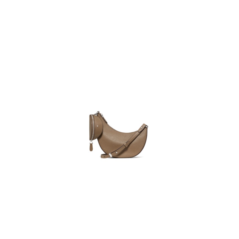 Pebbled Crossbody Bag Driftwood