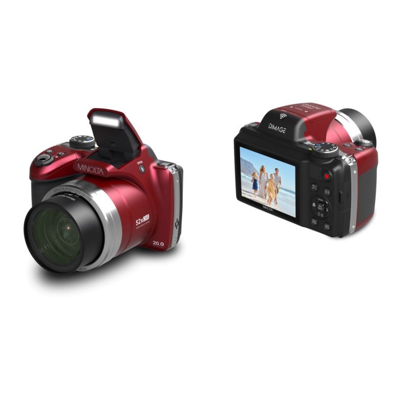 Red 4K 20MP 52x Optical Zoom Bridge Camera