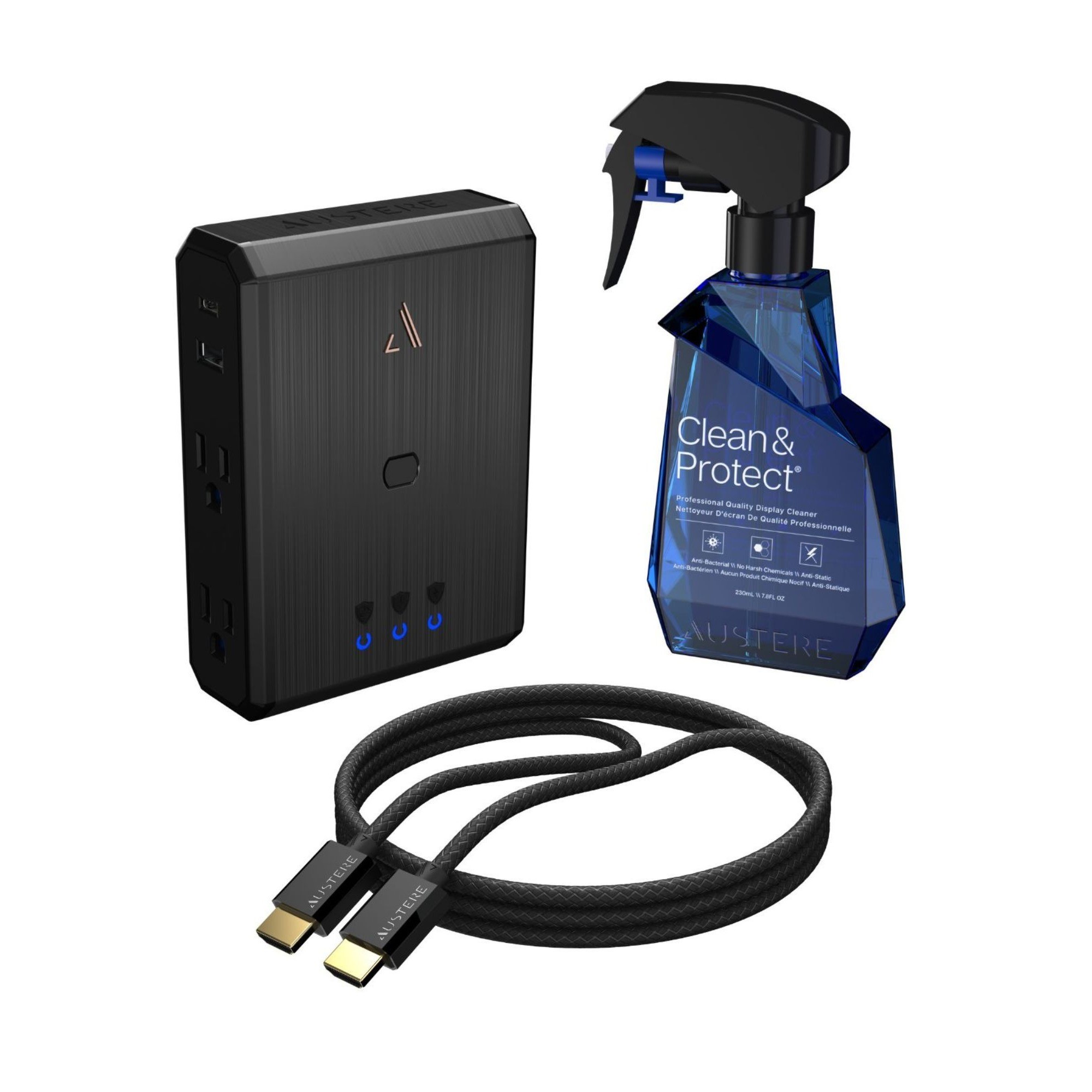 4-OUTLET PWR W/ 2.5 HDMI & CLEANER