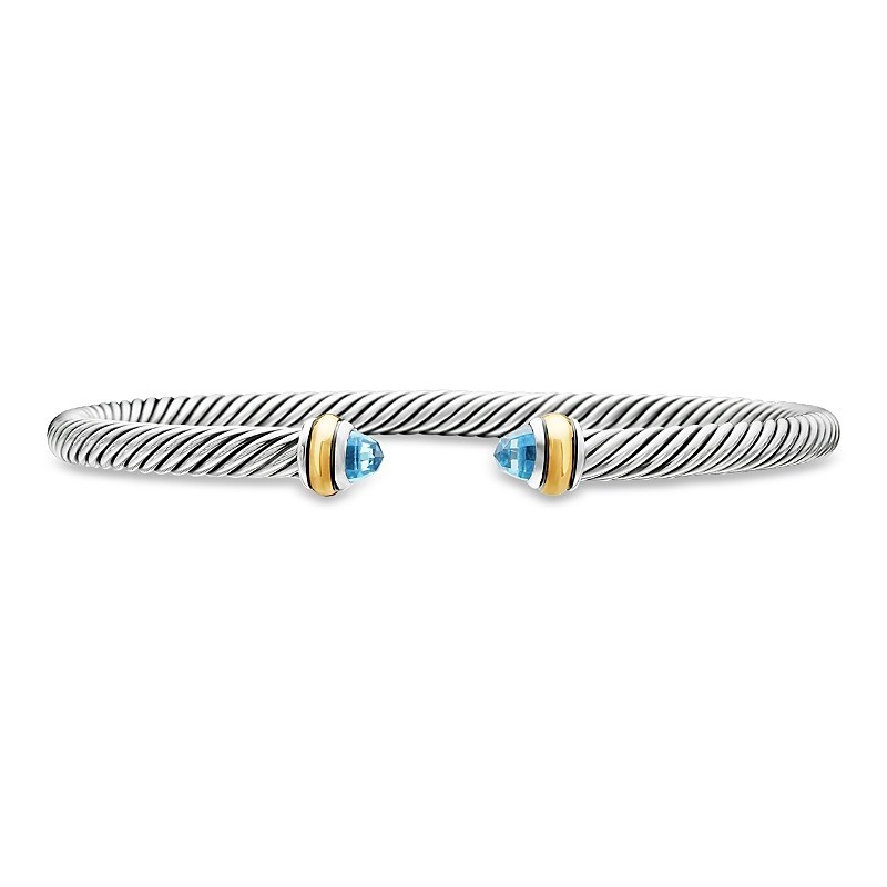 Cable Classic Bracelet Blue Topaz